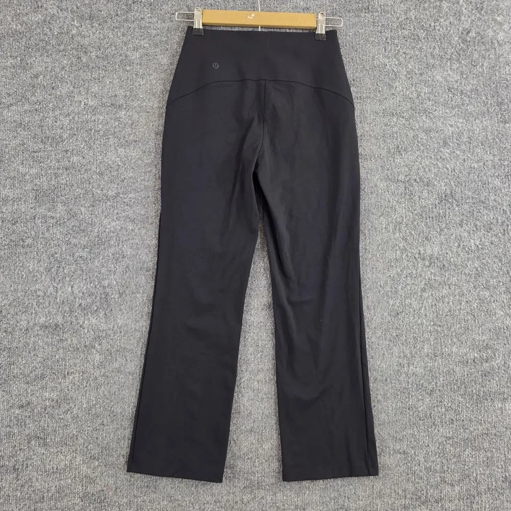 Lululemon Pants Womens 4 Smooth Fit Pull On High Rise Crop Straight Office Work